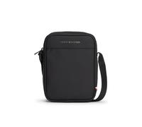 Umhängetasche TOMMY HILFIGER "TH REPREVE MINI REPORTER", Damen, Gr. B/H/T: 15cm x 20,5cm x 6cm, schwarz, Textil, Taschen Umhängetasche, Unisex Schultertasche, Crossbody-Bag mit Logoschriftzug (6484451