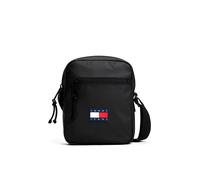 Umhängetasche TOMMY JEANS "TJM DAILY TECH REPORTER", Damen, Gr. B/H/T: 16,5cm x 20cm x 6cm, schwarz, Textil, Taschen Umhängetasche, Men Schultertasche, Crossbody-Bag mit zwei Fächern (33536509-0) schw