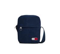 Umhängetasche TOMMY JEANS "TJM ESS DAILY CORD REPORTER", Damen, Gr. B/H/T: 16cm x 20cm x 6cm, blau (dunkelblau), Textil, Taschen Umhängetasche, Men Schultertasche, Freizeittasche mit verstellbarem Umh