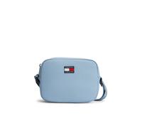 Umhängetasche TOMMY JEANS "TJW ESS DAILY CROSSOVER", Damen, Gr. B/H/T: 21cm x 14cm x 8cm, blau (hellblau), Textil, Taschen Umhängetasche, Damen Schultertasche, Minibag mit Logo-Aufnäher (90801918-0) h