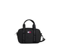 Umhängetasche TOMMY JEANS "TJW ESS DAILY CROSSOVER", Damen, Gr. B/H/T: 21cm x 14cm x 8cm, schwarz, Textil, Taschen Umhängetasche, Damen Schultertasche, Tragetasche mit Logoschriftzüge (70568256-0) sch
