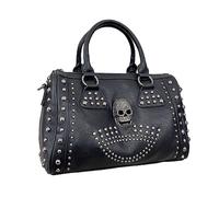 Umhängetasche, Totenkopf-Design, Punk-Tasche, Umhängetasche, lässig, modisch, PU-Tasche, Nietentasche für Teenager, Mädchen, vielseitige Handtasche