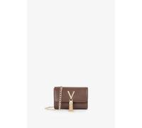Umhängetasche VALENTINO BAGS "DIVINA", Damen, Gr. B/H/T: 17cm x 11,5cm x 4cm, braun (moro), Lederimitat, Taschen Umhängetasche, Damen Handtasche, Schultertasche, Mini Bag mit Schmuckelement (37853820-