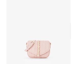 Umhängetasche VALENTINO BAGS "FLAP BAG FANIA RE", Damen, Gr. B/H/T: 19,5cm x 15,5cm x 7cm, cipria, Polyurethan, Taschen Umhängetasche, Schultertasche, Mini Bag, Handtasche Damen (79958142-0) cipria