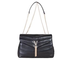 Umhängetasche VALENTINO BAGS "FLAP BAG PRIVILEGE", Damen, Gr. B/H/T: 32cm x 22cm x 12cm, schwarz (nero), Lederimitat, Taschen Umhängetasche, Schultertasche Henkeltasche Handtasche Damen (93335463-0) n