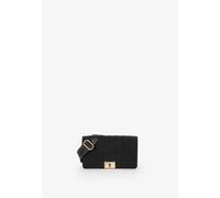 Umhängetasche VALENTINO BAGS "JELLIES", Damen, Gr. B/H/T: 8cm x 15cm x 25,3cm, schwarz (nero), Lederimitat, Taschen Umhängetasche, Damen Handtasche, Clutch mit Logoschriftzug (77473711-0) nero