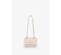 Umhängetasche VALENTINO BAGS "OCARINA SUMMER", Damen, Gr. B/H/T: 18,5cm x 13,5cm x 8cm, ecru, Textil, Taschen Umhängetasche, Damen Handtasche, Schultertasche mit Zierkette als Umhängeriemen (79069160-