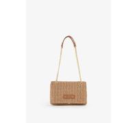 Umhängetasche VALENTINO BAGS "OCARINA SUMMER", Damen, Gr. B/H/T: 25,5cm x 17cm x 9cm, braun (cuoio), Textil, Taschen Umhängetasche, Damen Handtasche mit modischer Zierkette als Tragegriff (81681857-0)