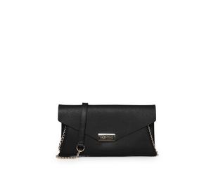Umhängetasche VALENTINO BAGS "POCHETTE ARPIE", Damen, Gr. B/H/T: 27,5cm x 14,5cm x 2,5cm, schwarz, Lederimitat, Taschen Umhängetasche, Damen Schultertasche, Handtasche mit goldfarbener Umhängekette (8