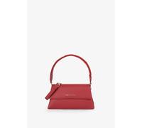 Umhängetasche VALENTINO BAGS "POLAR", Damen, Gr. B/H/T: 29cm x 14cm x 9cm, rot, Lederimitat, Taschen Umhängetasche, Damen Henkeltasche mit großem Logoschriftzug am Tragegriff (75974634-0) rot