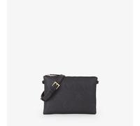 Umhängetasche VALENTINO BAGS "SAMBA RE", Damen, Gr. B/H/T: 25cm x 17,5cm x 2,5cm, nero, Lederimitat, Taschen Umhängetasche, Schultertasche, Handtasche mit Monogramm Prägung (33416364-0) nero