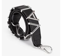 Umhängetasche VALENTINO BAGS "SHOULDER STRAP SHOULDER ALEXIA", Damen, Gr. B/H/T: 79cm x 3cm x 0,5cm, nero, argento, Polyurethan, Taschen Umhängetasche, Schultergurt, Ersatzgurt für Valentino Taschen (