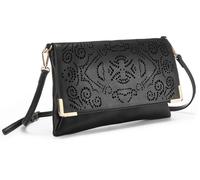 Umhängetasche VIVANCE "Clutch,Abendtasche, Minibag, Handtasche, Schultertasche, Crossbody Bag", Damen, Gr. B/H/T: 30cm x 19cm, schwarz, Lederimitat, unifarben, Taschen Umhängetasche, Handtasche Damen 