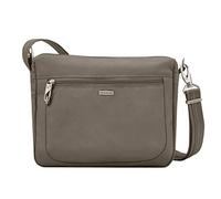 Umhängetasche von Travelon mit Diebstahlschutz, klassisch Crossbody-Tasche für Links und Rechts, Muskatnuss, Einheitsgröße