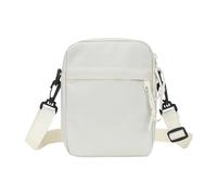 Umhängetaschen,Herrentasche zum Umhängen Klein, Schultertasche,Mini Solid Crossbody,Kuriertasche aus Nylon, kleine umhängetasche damen,Handy Umhängetasche für Reisen, Sport, Laufen, Wandern (Weiß)