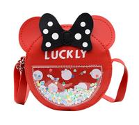 Umhängetaschen, Umhängetasche für Mädchen, Prinzessin Tasche für Mädchen, modische Mini-Tasche, Geschenkidee für kleine Mädchen, Geburtstag, Weihnachten, Rot Schultertaschen