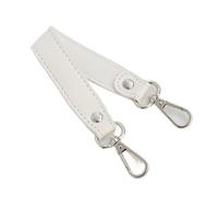 Umhängetaschengurt 28 cm breiter, modischer Schulterriemen aus PU-Leder in Unifarbe, ideal for Damenhandtaschen. Kurzer, austauschbarer for Umhängetaschen(White)