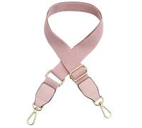 Umhängetaschengurt Breite Schultergurte, einfarbiges Baumwollgewebe, verstellbarer Schultergurt aus PU-Leder, Umhängetaschengurt, Zubehör, Crossbody-Taschengurt(Pink)