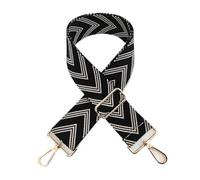 Umhängetaschengurt Damen-Taschenriemen, Tragegurt, breiter Schultergurt, Umhängegurt, Ersatzgurt, Zubehör, Taschenteile, verstellbarer Riemen(Black)