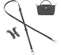 Umiup Leder-Geldbörsenriemen für Longchamp Bag Conversion Kit, Geldbörsenriemen Ersatz für Longchamp Le Pliage Tote Bag Original Mini, Graphitgrau-A, Graphite Gray-A