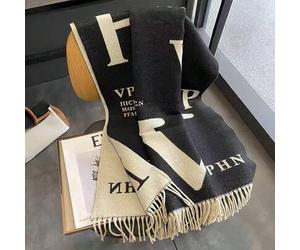 Umkehrbarer, dicker und warmer beidseitig tragbarer Schal, vielseitig und weich als Halstuch, geeignet für Herbst/Winter, koreanischer Stil für Kleide