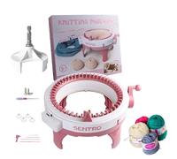 Umootek Strickmaschine, 48 Nadeln, Smart Weaving Loom Round Spinning Strickmaschinen mit Reihenzähler, Strickbrett Rotierender Doppelwebstuhl, Machine Kit für Erwachsene, Kinder oder Erwachsene