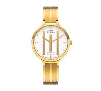 UMR RUHLA Armbanduhr, für Damen, Quarz, Titan, satiniert, Saphirglas, wasserdicht bis 3 bar - Made in Germany, Farbe:Gold