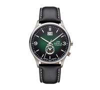 UMR Ruhla Herren Armbanduhr Classic 17083 Titan Lederband schwarz