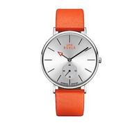 Uhren Manufaktur Ruhla Armbanduhr UMR RUHLA Quarz Lederband Orange Edelstahlgehäuse 3 bar