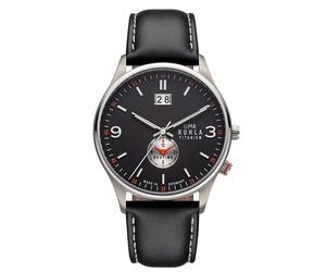 UMR Ruhla Classic Herren Armbanduhr Titan 17084 Dualtime, Groß-Datum, Grün