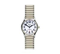 UMR RUHLA Gardé 45-8MZ Damen Armbanduhr Quarz Weißes Zifferblatt Edelstahl IPG-Beschichtung 3 atm wasserdicht 28 mm Durchmesser 33 g Gewicht