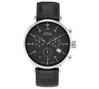 UMR RUHLA Herren Uhr 91204, Schwarz, Edelstahl, Mineral Glas, Wasserdicht bis 30m, Elegant, Metallarmband, Analog, Faltschließe