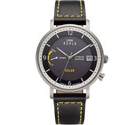 UMR Ruhla Solar Titanium Herrenuhr - Grau Schwarz Gelb