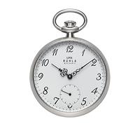 UMR RUHLA Taschenuhr Mechanic, Handaufzug, Edelstahlgehäuse, Silber, skelettiert