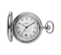 UMR RUHLA Taschenuhr TU-8835, Quarz, Edelstahlgehäuse, Silber, Sprungdeckel