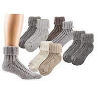 Umschlag-Söckchen mit Alpakawolle, Socken Für Damen und Herren 2194 (Creme, Beige, 39-42)