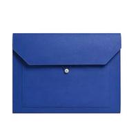 Umschlagmappe Tasche, Dokumententasche aus PU-Leder, Größe A4, 330 x 245 mm, Mehrfarbig(Blue)