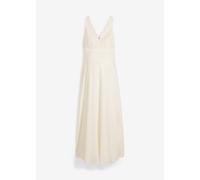 Umstands-Hochzeitskleid aus Spitze, Satin und Georgette 38
