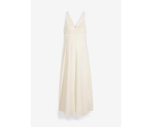 Umstands-Hochzeitskleid aus Spitze, Satin und Georgette 50