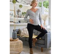 Umstands-Jeans mit WATERLESS-Denim, Skinny-Fit, Bundweite verstellbar BASIC schwarz Gr. 44 von vertbaudet
