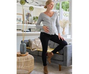 Umstands-Jeans Skinny-Fit, Bundweite verstellbar BASIC schwarz Gr. 38 von Vertbaudet