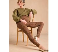 Umstands-Leggings mit Leo-Print ENVIE DE FRAISE, Bio-Baumwolle beige/leo Gr. 32/34