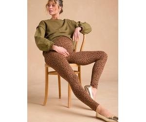 Umstands-Leggings mit Leo-Print ENVIE DE FRAISE, Bio-Baumwolle beige/leo Gr. 44/46