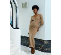 Umstands-Maxikleid aus em Strick schokolade Gr. 36/38 von vertbaudet