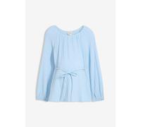 Umstandsbluse aus reinem Baumwollmusselin 46