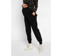 Umstandshose BONPRIX "Umstandshose aus weichem Strick", Damen, Gr. 44/46 (L), N-Gr, schwarz, Obermaterial: 50% Viskose, 26% Polyamid, 24% Polyester, loose fit, Hosen, aus weichem Strickmaterial, mit e