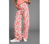 Umstandshose NEUN MONATE "Weiche Jersey-Hose", Damen, Gr. 40/42, N-Gr, aprikot geblümt, Jersey, Obermaterial: 95% Baumwolle, 5% Elasthan, bedruckt, geblümt, Basic, bequem lang, Hosen, Jersey-Hose für
