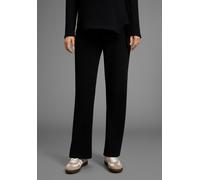 Umstandshose NEUN MONATE "Weite Jerseyhose für Schwangerschaft und Stillzeit", Damen, Gr. 44/46, N-Gr, schwarz, Jersey, Obermaterial: 95% Baumwolle, 5% Elasthan, unifarben, Basic, lässig geschnitten l