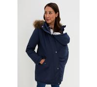 Umstandsjacke BONPRIX, Damen, Gr. 40, dunkelblau, Web, Obermaterial: 100% Polyester. Futter: 100% Polyester. Ärmelfutter: 100% Polyester, unifarben, regular fit ca. Mitte Oberschenkel, mit verstellbar