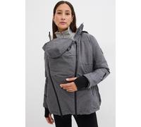 Umstandsjacke BONPRIX, Damen, Gr. 50, schiefergrau meliert, Web, Obermaterial: 100% Polyester. Futter: 100% Polyester. Ärmelfutter: 100% Polyester, meliert, unifarben, loose fit Po-bedeckend, Rippbünd